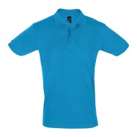 POLO PIQUÉ M/M 3 BOT PERFECT MEN 11346 AQUA